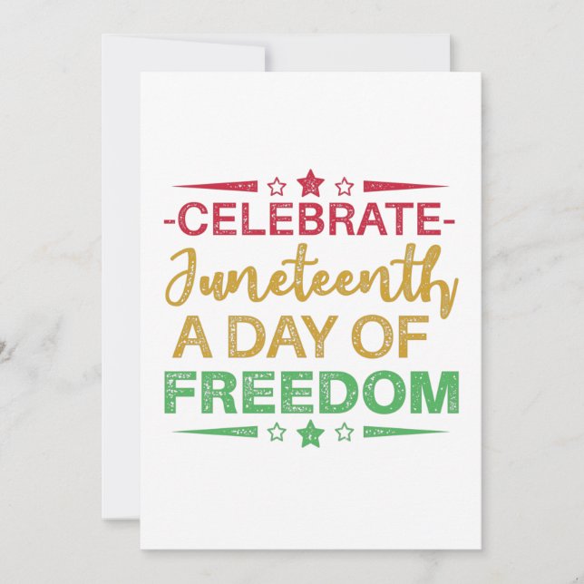 Save The Date Juneteenth, Freedom of African American. (Devant)