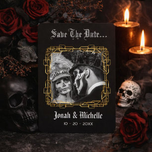 Save The Date Jusqu'à la mort Dia De Los Muertos Réservez la dat
