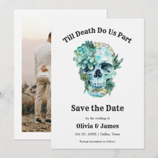 Save The Date Jusqu'à la mort faisons-nous partie Mariage d'Hall