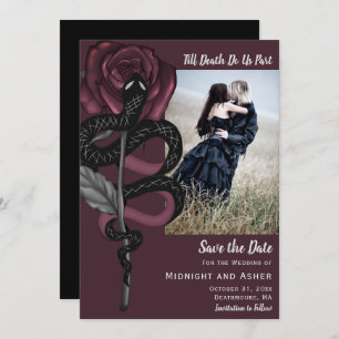 Save The Date Jusqu'à la mort Faisons-nous partie Serpent gothiq