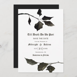 Save The Date Jusqu'À La Mort Faisons-Nous Partie Typographie En