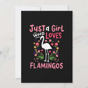 Save The Date Juste une fille qui aime le Flamant rose