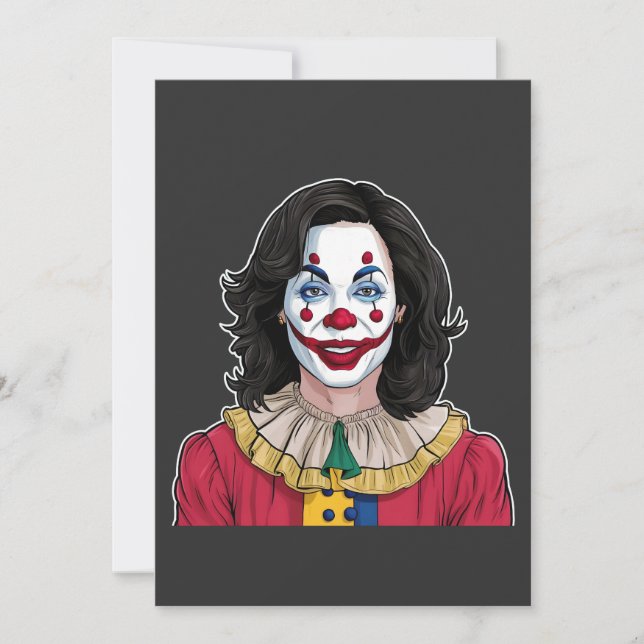 Save The Date Kamala Harris Éffrayant Halloween Clown Election 2 (Devant)