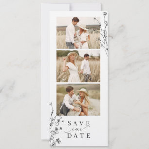 Save The Date Kiosque de Photomaton à Thème Floral
