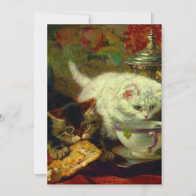 Save The Date Kittens Tea Party (Devant)