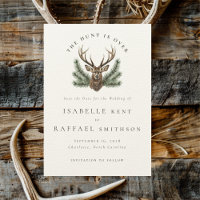 La Chasse Est Sur Le Mariage En Chef D'Antler Deer