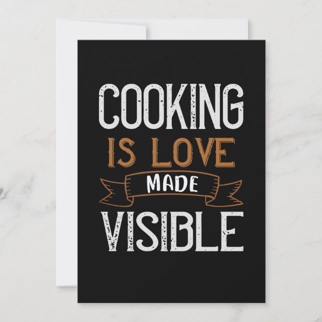 Save The Date La cuisine Est Amoureuse Et Visible (Devant)