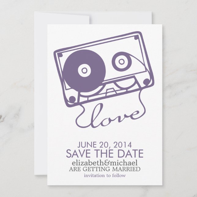 Save The Date La date de mariage à sauver Le mélange parfait {vi (Devant)