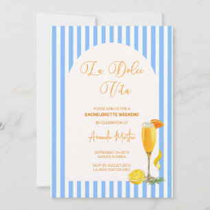 Save The Date La Dolce Vita Bachelorette Week-end