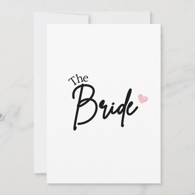 Save The Date La mariée Enregistrer la date (Devant)