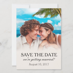 Save The Date La plage blanche de sables ME DEMANDENT à