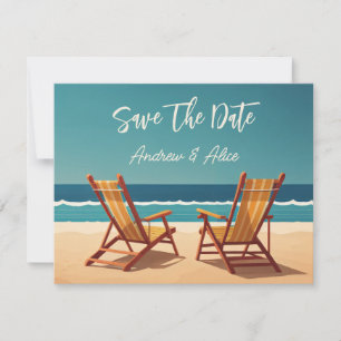 Save The Date La plage d'été
