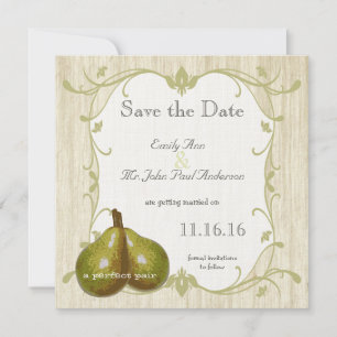 Save The Date La Poire Parfaite Économisez la Date
