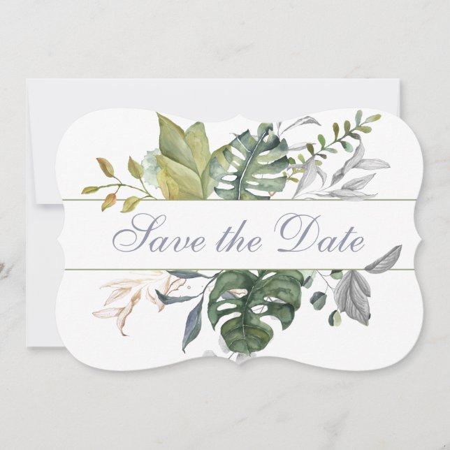 Save The Date La verdure tropicale | Enregistrer la date (Devant)