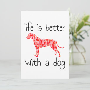 Save The Date La Vie Est Meilleure Avec Un Chien - Amoureux de l