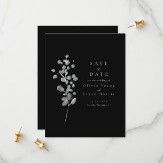 Save The Date Lacquer noir Enregistrer la date