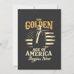 Save The Date L'âge d'or de l'Amérique commence maintenant Trump