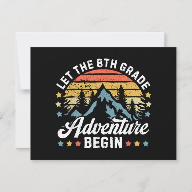 Save The Date Laisser l'aventure de 8e année recommencer à l'éco (Devant)
