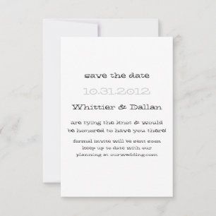 Save The Date L'annonce de Whittier