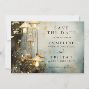 Save The Date Lanterne Suspendue de la Forêt Enchantée Mariage