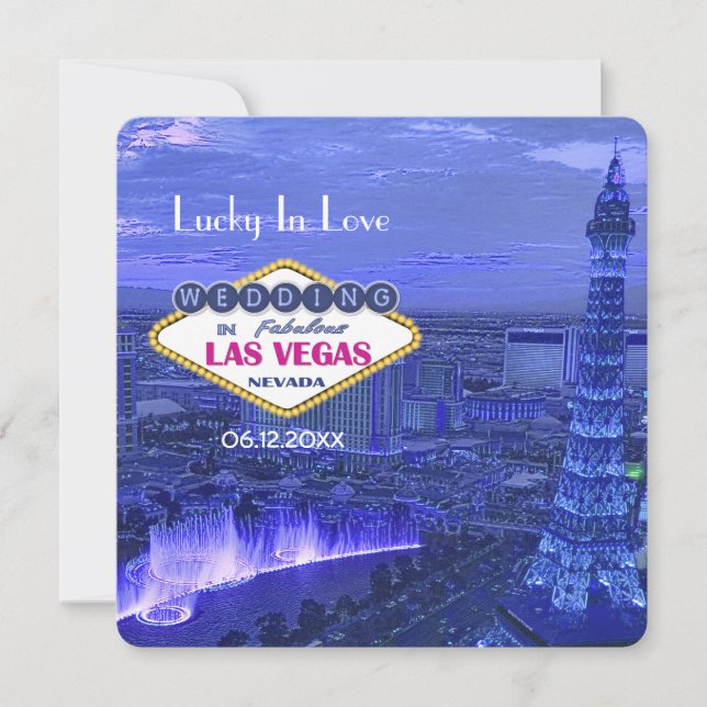 Save The Date Las Vegas Mariage - Enregistrer la date (Devant)