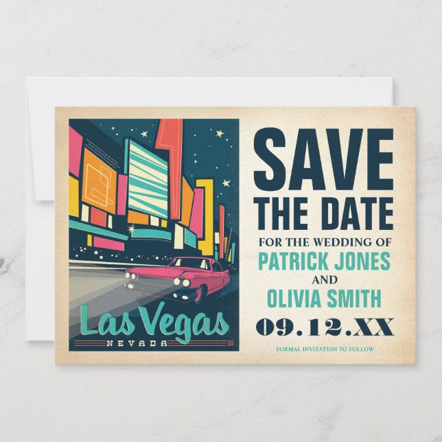 Save the date | Las Vegas, NV (Devant)