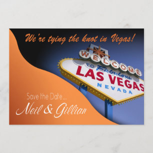Save The Date Las Vegas sur mesure de Gillian Sauvez la date