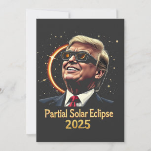 Save The Date L'astronomie partielle Eclipse solaire 2025 Trump