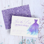 Save The Date Lavande et Parties scintillant bleue Robe fille Qu<br><div class="desc">Lavande et Parties scintillant bleue Robe fille Quinceanera Enregistrer la date</div>
