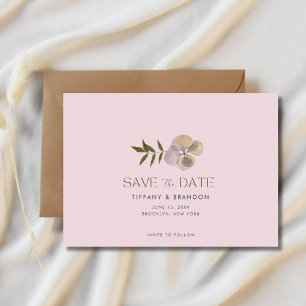 Save The Date Lavender Photo Garden Wedding Enregistrer La Date