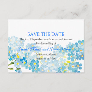Save The Date Le bleu m'oublient pas des économies le mariage de