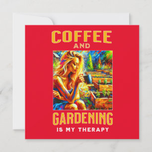 Save The Date Le café et le jardinage sont ma thérapie