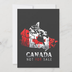 Save The Date Le Canada n'est pas à vendre Drôle Trump Amérique
