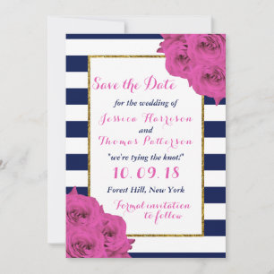 Save The Date Le Chic Moderne Luxe Mariage Collection Rose Roses
