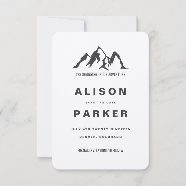 SAVE THE DATE LE DÉBUT DE NOTRE AVENTURE-SAUVER LA DATE KRAFT (Devant)