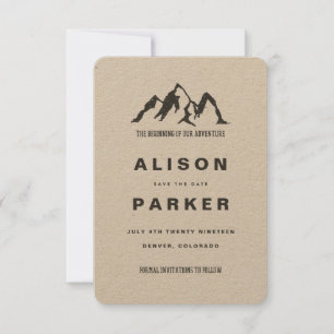 SAVE THE DATE LE DÉBUT DE NOTRE AVENTURE-SAUVER LA DATE KRAFT