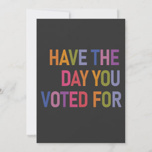 Save The Date Le jour où vous avez voté pour Anti Trump
