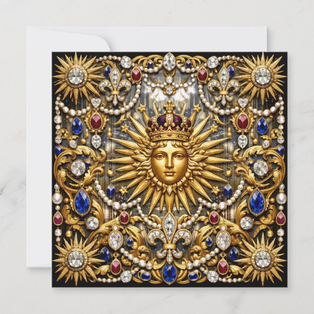 Save The Date Le Roi Soleil Versailles français orné (Devant)