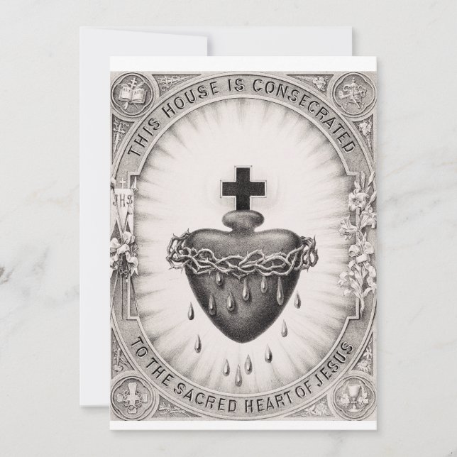 Save The Date Le Sacré-Cœur de Jésus Symbole du Divin (Devant)