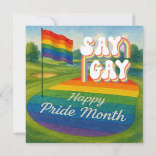 Save The Date Le tournoi de golf Pride pour Golfer