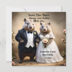Save The Date "Le véritable amour aux antipodes : des wombats se