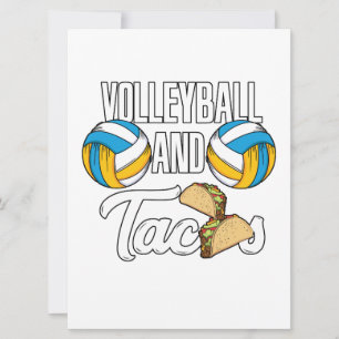 Save The Date Le Volley-Ball Et Le Tacos Un Cadeau De Sport Rapi