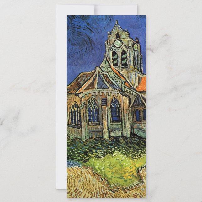 Save The Date L'église d'Auvers de Vincent van Gogh Mariage (Devant)