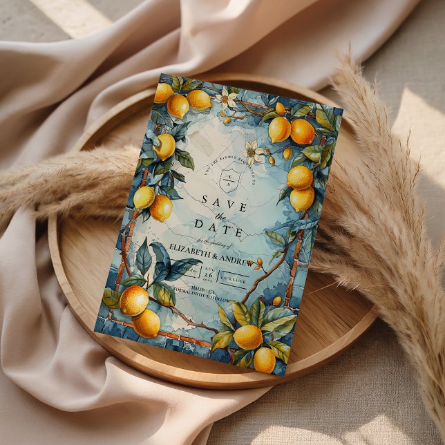 Save The Date Lemon Blossom Garden Wedding (Créateur téléchargé)