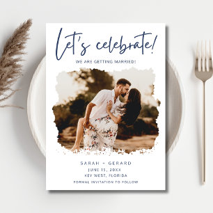Save The Date Ler's Celebrate Photo Wedding Enregistrer la date