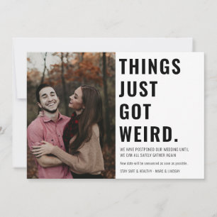 Save The Date Les choses viennent d'avoir une photo bizarre Chan