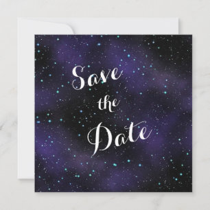 Save The Date Les étoiles dans le ciel nocturne sauvent le