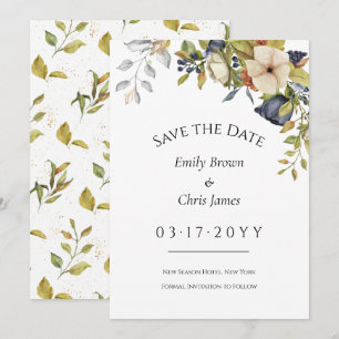 Save The Date Les fleurs de Magnolia   Élégante végétation flora