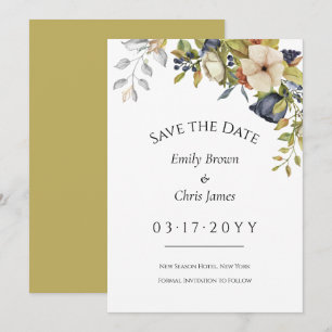 Save The Date Les fleurs de Magnolia   Élégante végétation flora