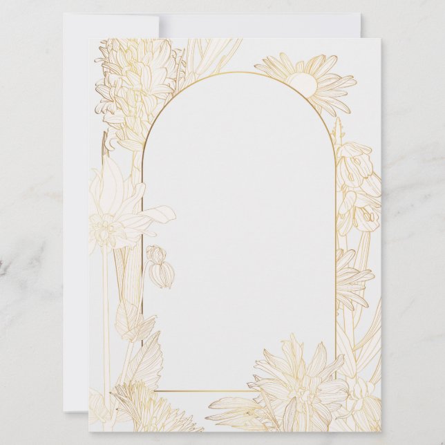 Save The Date Les fleurs de printemps sont de l'art. (Devant)